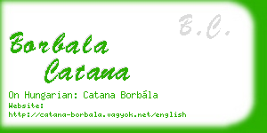 borbala catana business card